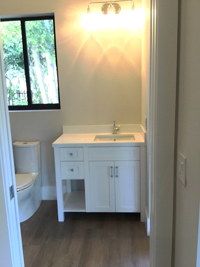 Two Drawer White Bathroom Cabinet